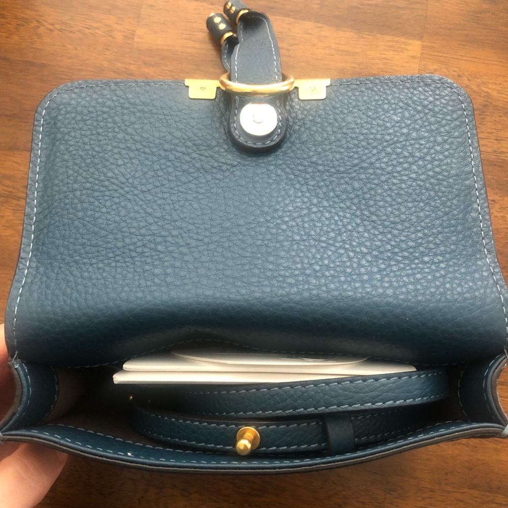 New Chloé Marcie Convertible Belt Bag in Navy Ink! - Picture 14 of 16